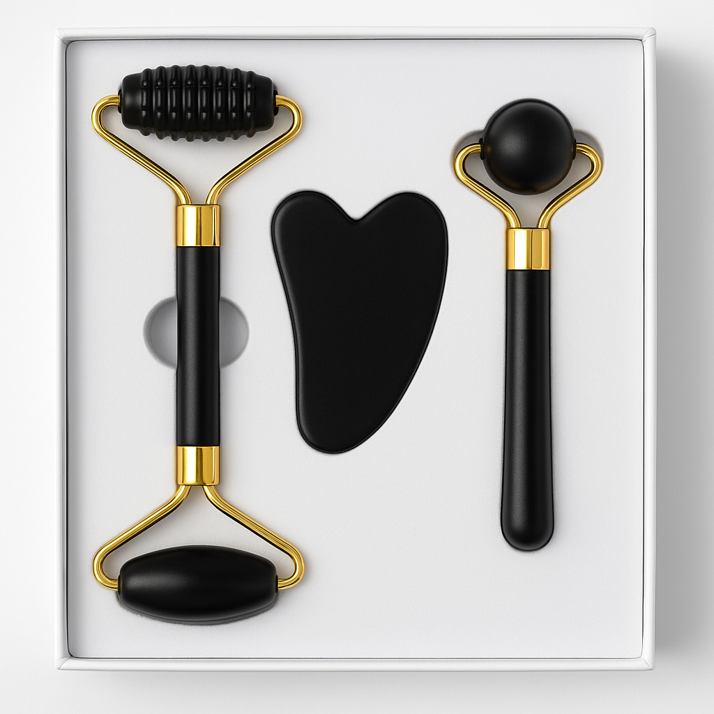 Kit Cristal Branco e Obsidiana