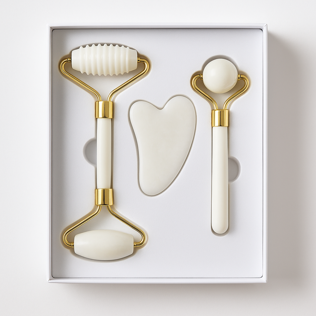 Kit Cristal Branco e Obsidiana