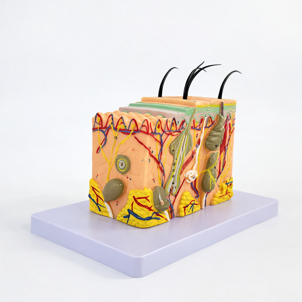 Modelo Didático 3D da Estrutura da Pele