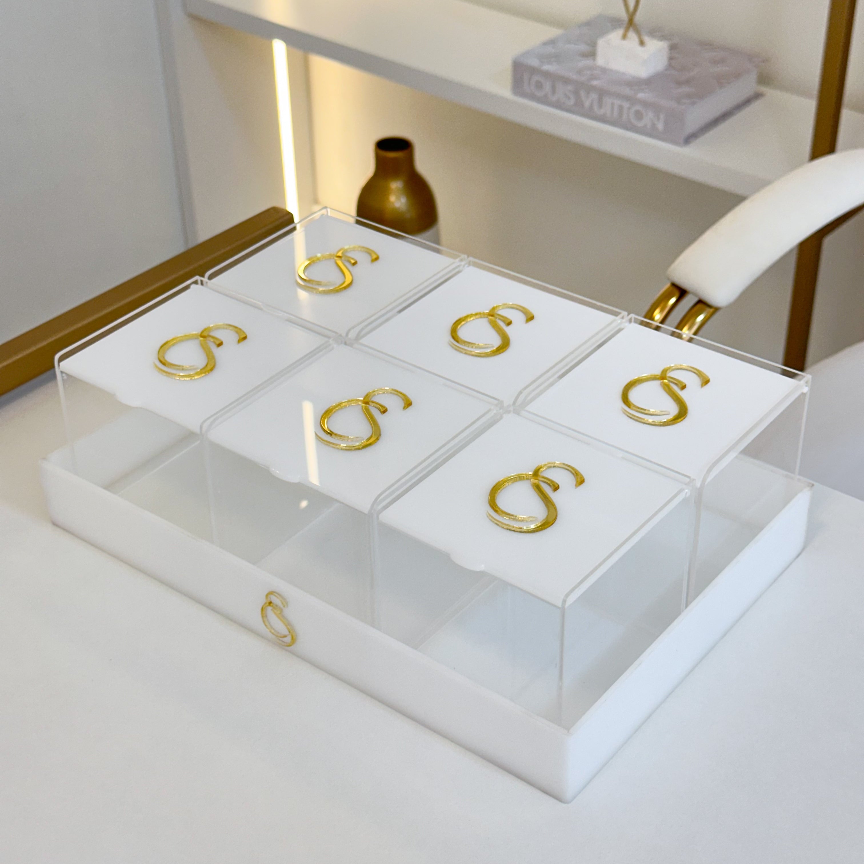 Organizadores em Acrílico Linha Cristal Prime (Personalizado)